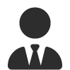 Icon of a user wearing a tie